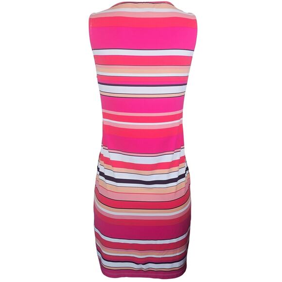 Tommy Bahama Pink Orange Strips Pockets Summer Women's Dress XS - Picture 3 of 5